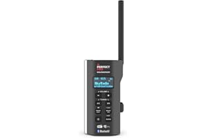 PerfectPro Radio de Chantier Soloworker, réception Dab+ et FM, Bluetooth, entrée AUX, Chargeur et Batterie au Lithium, Radio très compacte, IP64, SWBT2