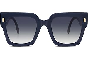 SOJOS Quadrati Occhiali da Sole Donna Gatto Grandi Rettangolari Vintage Occhiali da Sole Ragazza Protezione UV400 Moda Grande Telaio Sfumature SJ2194