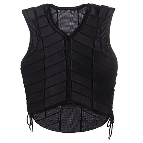 Noir Equitation Gilet de Protection Sécurité Veste du Corps pour Adulte