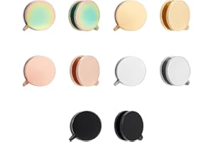 UNICRAFTALE Boucles D'Oreilles à Pression pour Chéloïdes Boucles D'Oreilles à Clip Punk Acier Inoxydable Légères et Sans Piercing Boucle D'Oreille à Compression en Spirale