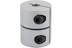 UXCELL sourcing map 5mm à 6mm Accouplement d'arbre 25mm Longueur 20mm Diamètre Coupleur En Alliage D'aluminium Joint Moteur pour Imprimante 3D CNC Machine DIY Encodeur