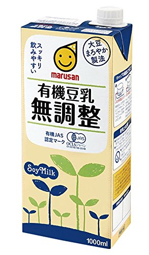 マルサン 有機豆乳無調整 1000ml×6本