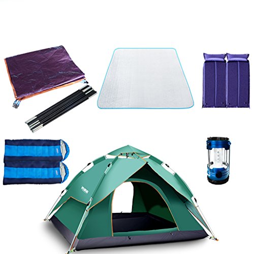 resorte automático de tienda al aire libre a prueba de lluvia de camping 3-4 personas tienda de campaña doble litera...