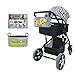 FeelGlad(TM) Baby Stroller Organizer Animal Patterns Multi Functions Waterproof Bag Pram Pushchair Handle Hanging Bag Zebra Pattern Diaper Bag Storage Bag - Zebra Pattern