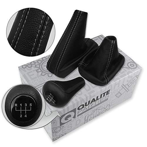 Gear Knob Shift Boot Handbrake Boot 5 Speed White