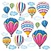 Produktbild Decowall DW-1301AC-2 12 Heißluftballons im Himmel Wandtattoo Wandsticker Wandaufkleber Wanddeko für Wohnzimmer Schlafzimmer Kinderzimmer