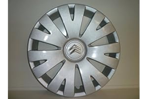 Lot de 4 Enjoliveurs Enjoliveur Boutons Clous de voiture Coupes Rivets Roue Citroen C4 Picasso r 15 / Citroen Berlingo r 15 1998/ 2008 (Sc 459L) Logo de Chrome