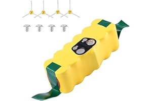 POWTREE 14,4V 5000mAh NI-MH Sostituzione Batteria per Roomba R3 500 600 800 900 Batteria per Aspirapolvere 510 530 532 535 540 550 560 570 580 620 630 650 660 760 780 790 880
