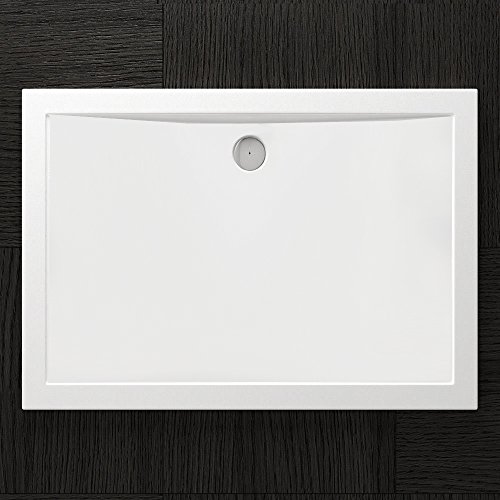 TBH: 90x100x4cm Design Duschtasse Faro2 in Weiß, Duschwanne, Acrylwanne - 2
