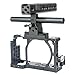 Produktbild NICEYRIG A6400 A6300 A6000 Kamera Cage Kit mit der NATO Griff Kabel Klemme 15 mm Rod NATO Schiene für DSLR Sony A6400 A6300 A6000 Kamera