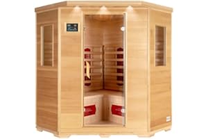 Home Deluxe, cabina a infrarossi Redsun XXL, radiatori a ceramica, inclusi molti extra e accessori completi