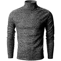 DENIMHOLIC Men's Cotton Turtle Neck Sweater