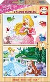 Diversión, pieza a pieza Disney Princesas Puzzle, 2 x 16 Piezas (Educa Borrás 17163)