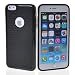 Produktbild MOONCASE TPU Silikon Tasche Case Cover Schutzhülle Etui Hülle Schale für Apple iPhone 6 Plus Schwarz
