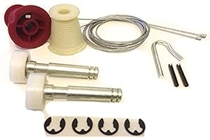 SPARES TO SUIT HENDERSON El kit de reparación de puerta de garaje incluye conos y cables/husillos de rodillo tipo circlip para adaptarse al toldo Premier Henderson