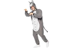 Funidelia Disfraz de burro onesie para adultos, Animales - Traje para adultos para fiestas, Carnaval y Halloween - Talla L-XL