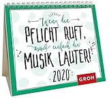 Wenn die Pflicht ruft, mach einfach die Musik lauter 2020: Mini-Monatskalender by 