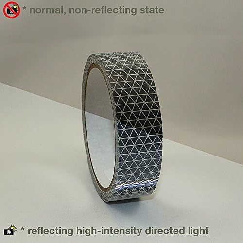 Reflexite Ref-Db Retroreflective V92 Daybright Tape (Silver- ) 1 In. X 5 Yds. White
