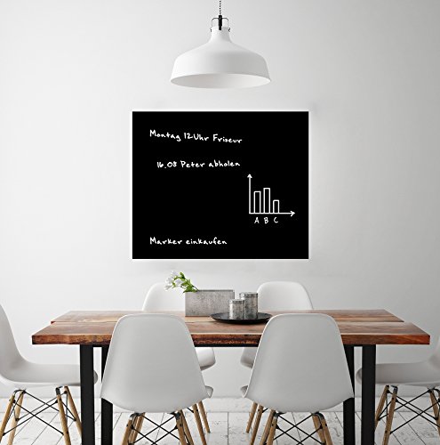 selbstklebende Tafelfolie Kreidetafel Wandtafel klein 70×50 in rot inkl. 2 Kreidestiften – Ideal zu Weihnachten - 2