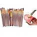 BESTIM INCUK 20-Piece Makeup Brush Set with 1 Piece Makeup Brush Cleaner Egg Scrubber Board