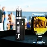 IMECIG® Q5 E Zigarette Starterset 80W Box Mod Set , Vape Starter Kit + Akkuträger + Top Refill Vaporizer + Temperaturmodus, 0.5 ohm Sub Ohm Elektrische Zigarette, mit, Nikotinfrei, Schwarz , (Eine 18650 Batterie im Lieferumfang) -