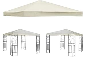 GREEN BAY Greenbay 1-Tier Replacement Top Fabric for 3x3m Gazebo Pavilion Roof Canopy Ivory