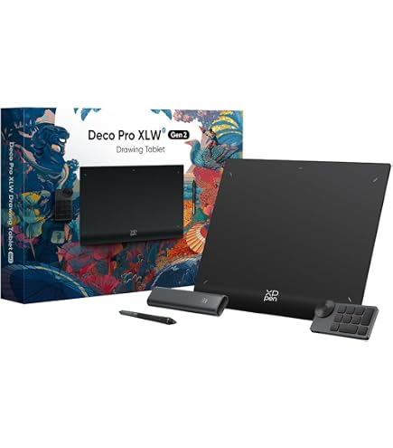 XPPen Graphic Tablet, Deco Pro LW Gen 2 Bluetooth 5.0 Graphic