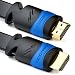 Produktbild deleyCON 12,5m Flaches HDMI Kabel - Kompatibel zu HDMI 2.0 bis 1.4 - UHD 4K HDR 3D 1080p 2160p ARC - High Speed mit Ethernet - Schwarz