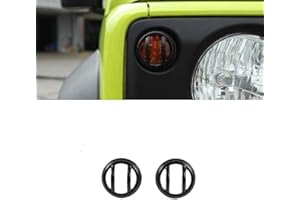 GMDUHK Iron Voiture Clignotant Couverture de lumière Trim, extérieur de Voiture Clignotant lumière Maison Couverture décorative pour Suzuki Jimny JB64 JB74 2019-2024