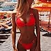 Produktbild HATCHMATIC Bikini 2019 Frauen-Verband-Bikini-Satz Push-Up Swimwear Bademode Badeanzug Patchwork Bademode Bademode Orts-Badeanzug: Rot, M, Vereinigte Staaten von Amerika