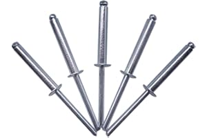 MARCOPOL (50 Stück) Blindnieten 5,0 x 30 mm Offener Domkopf Popnieten DIN 7337 Stahlniete und Stahldorn (50, 5,0 x 30 mm)