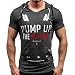 Produktbild UFACE Kurzärmeliges Kapuzen-T-Shirt für Herren Männer Sommermode mit Kapuze V-Ausschnitt Pullover Herren Kurzarm-T-Shirt (M, Dunkelgrau)