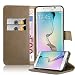 Produktbild Samsung Galaxy S6 EDGE PLUS Hülle in CAPPUCINO BRAUN von Cadorabo - Handyhülle Luxury Design mit Magnetverschluss Standfunktion und Kartenfach Case Cover Schutzhülle Tasche Book Klapp Style