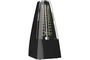 CANTUS mechanisches Metronom, klassisches Modell, laut, hochpräzise, ​​Einstiegsmodell (schwarz)