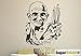 Produktbild Mahatma Gandhi Portät Portrait Silhouette ca 60x60cm Wandtattoo Hobby Deko Dekoration Home Basteln aus Hochleistungsfolie Aufkleber Autoaufkleber Tuningaufkleber von SUPERSTICKI® aus Hochleistungsfolie für alle glatten Flächen UV und Waschanlagenfest Tuning Profi Qualität Auto KFZ Scheibe Lack Profi-Qualität Tuning