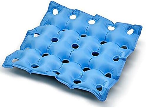 XUAN Air Inflatable Seat Cushion For Wheel Chair Hemorrhoid Treatment Day To Day Use (Blue)48X48CM