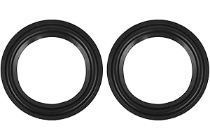 Kafuty-1 5 ''/4 '' Borde de Altavoz de Espuma Anillo Envolvente Reparación de Altavoz Envolvente Subwoofer Borde de Espuma Repuesto de Pieza de reparación de woofer Negro(5")