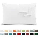 Pillow Case 100% Cotton 45 x 150 cm 1 PCS, Set of 1 Pillow Case in Soft Pure Cotton, No Brushed Zipper with Envelope Closure