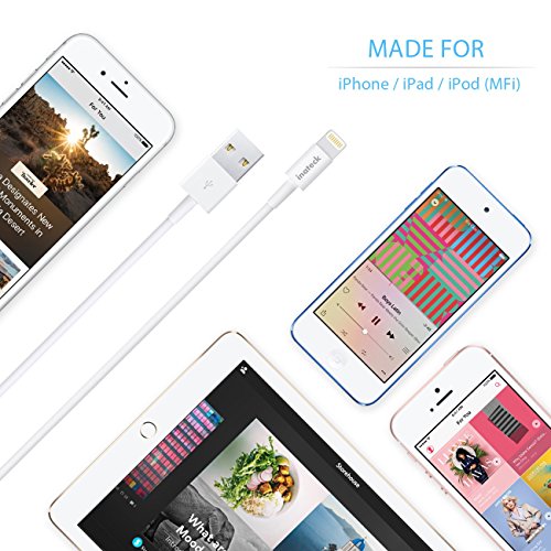 Inateck LG1002 Lightning und Apple iPhone Verbindungskabel auf USB weiß - 5