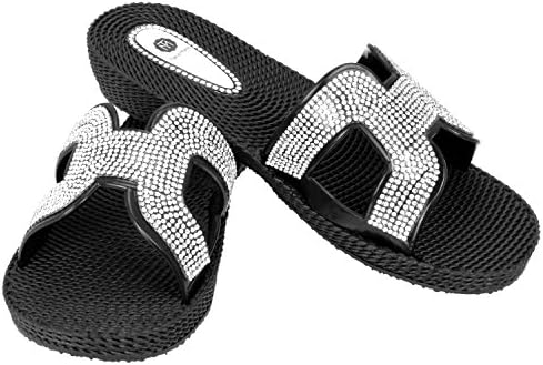 Hella Rubber Wedge Sandal - Womens Summer Sandals - Beach Sandals (4 UK, Black)