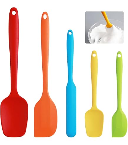 2 Pezzi Grande Cucchiaio Silicone Cucina con anico Lungo 27 c