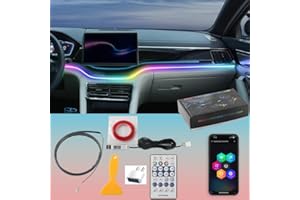 Kwoxet LED Intérieur, Bande LED Port USB 5 V pour Voiture, Application pour Options de Scène et 20 Millions de Couleurs, Gadget de Décoration