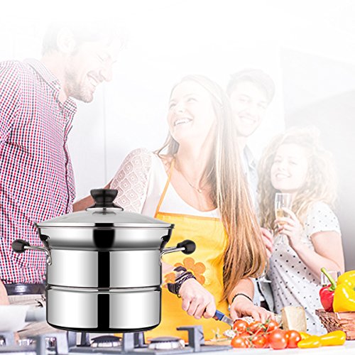 Pasta Töpfe, Pasta Gemüse Dampfer Colander Pan Set 4 L - 6