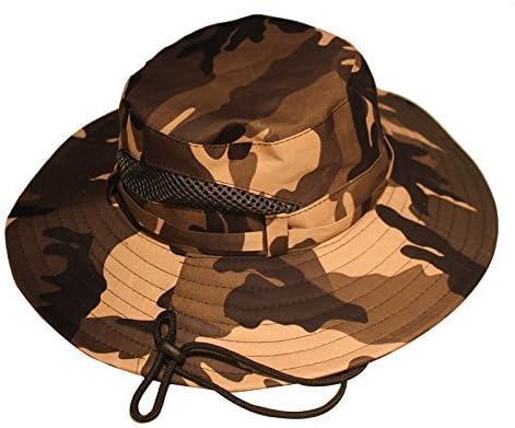 Wnnideo Outdoor Sun Wide Brim Camouflage Fishing Hat Sun Hats