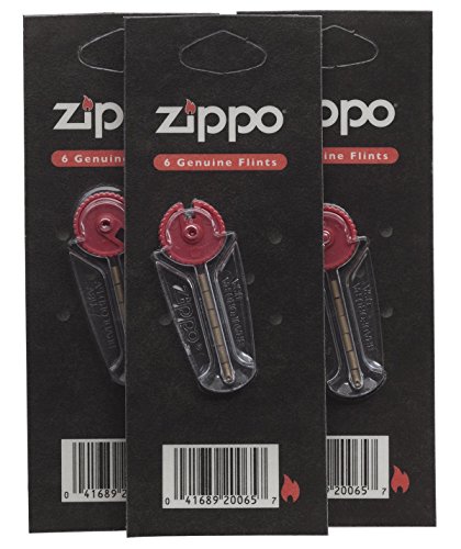 Zippo Docht und Zündstoff für Zippo-Feuerzeuge, je 3 Stück, 6er-Pack - 3