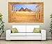 Produktbild 3D Wandtattoo Pyramide Wüste Gizeh Ägypten Bild selbstklebend Wandbild sticker Wohnzimmer Wand Aufkleber 11G1014, Wandbild Größe F:ca. 140cmx82cm