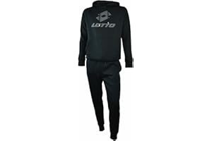 Lotto TUTA UOMO IN FELPA GARZATA - TUTA COMPLETA SPORTIVA - TUTA UOMO COTONE FELPATO - TUTA INVERNALE