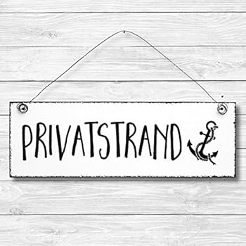 Amazon.de: Metallschild Sommer, Dekoschild, maritimes Schild