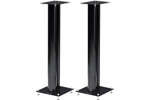 Norstone Stylum 3 Stand per Diffusori, 80 cm, Nero