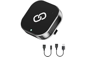 Spedal CarPlay Adaptador inalámbrico para Coche Android, Mini Adaptador inalámbrico CarPlay con Cable USB C/A, Plug and Play, Compatible con iPhone iOS 10+ y Coches con Cable CarPlay (Gris)